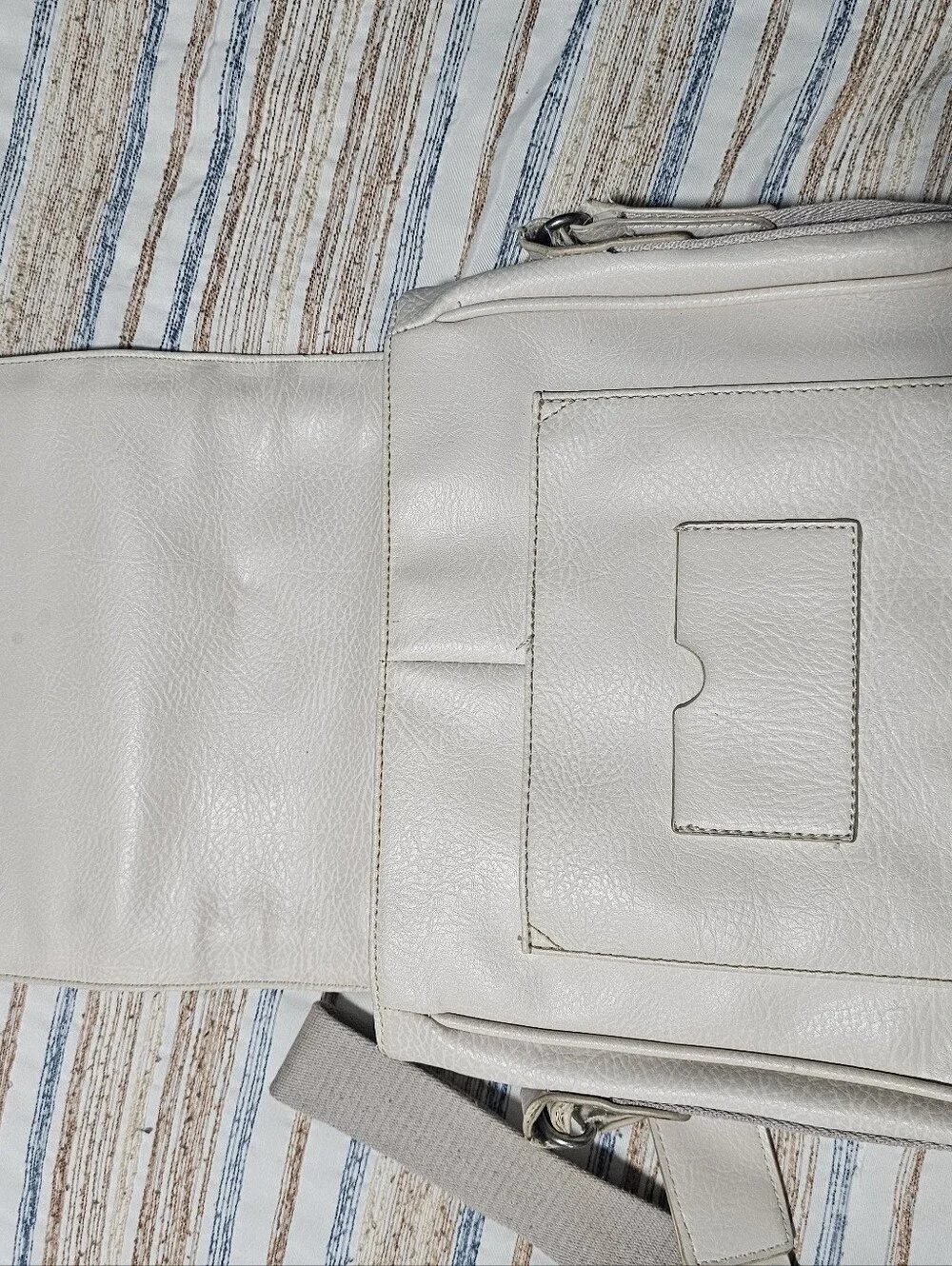 Aldo Unisex Compact Crossbody Bag in Light Beige